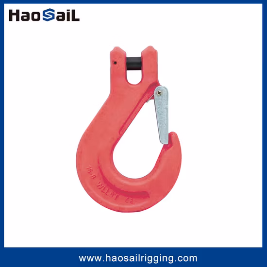 리프팅용 래치가 있는 G80 U자형 갈고리 슬링 후크