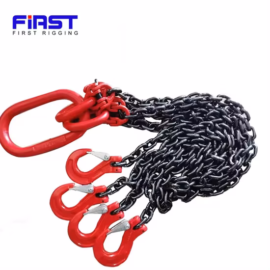 크레인 리프팅 체인 슬링용 베어링이 있는 래치가 있는 G80 회전 후크